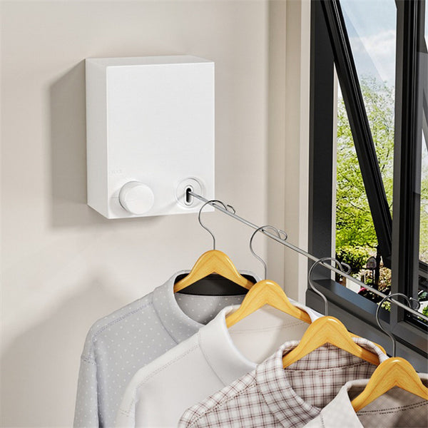 Heavy Duty Japanese Retractable Clothesline – Wall Mounted Stainless Steel